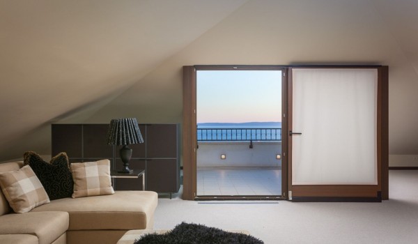 Luxury Villa Split with pool and gym - living area at the attic