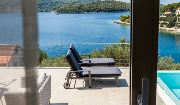 Korcula Luxury Villa with Private Pool, Concierge Service and Sea View