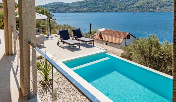 Korcula Luxury Villa with Private Pool, Concierge Service and Sea View
