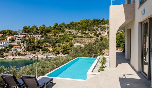 Korcula Luxury Villa with Private Pool, Concierge Service and Sea View