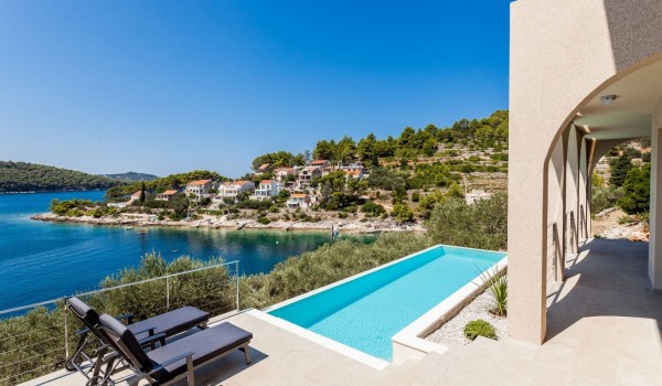 Korcula Luxury Villa with Private Pool, Concierge Service and Sea View