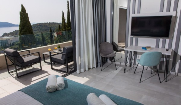 Rent Dubrovnik Luxury Villa with a gym, sauna, and sea view