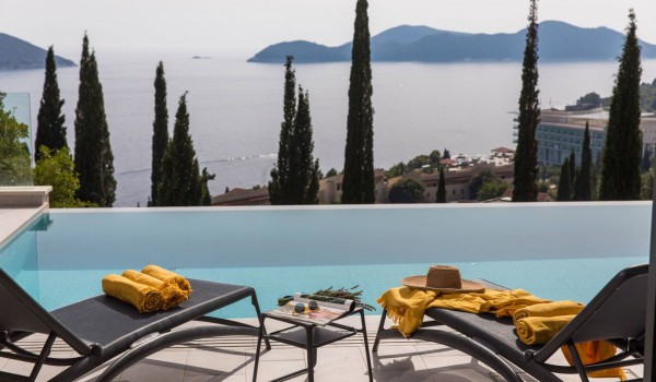 DUBROVNIK LUXURY VILLA with a sea view, gym, and private pool