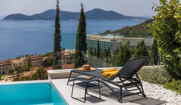 DUBROVNIK LUXURY VILLA with a sea view, gym, and private pool