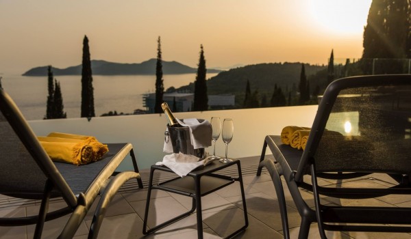DUBROVNIK LUXURY VILLA with a sea view, gym, and private pool