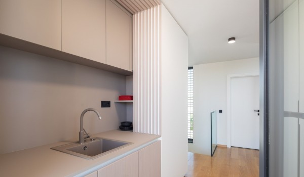 Kitchenette with the main appliances on the second floor of Luxury Villa Idria Sea and View Petrcane