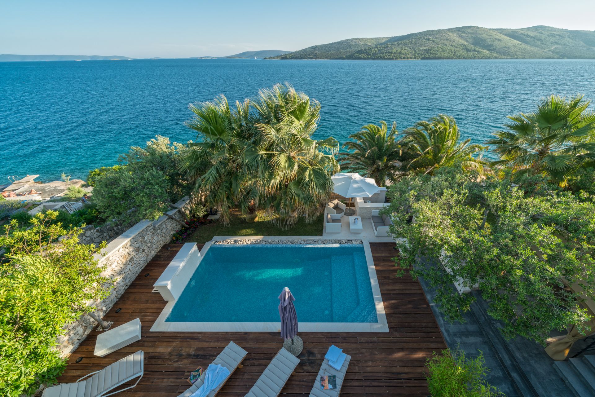 TROGIR LUKSUZNE VILLE - Luksuzna Villa Sunshine Trogir s bazenom uz more