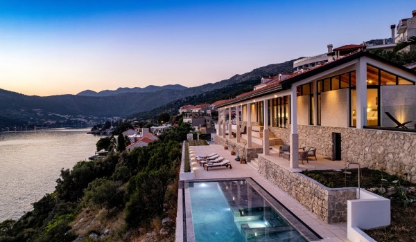 Property of luxury Croatian villa Crystal Palace in Dubrovnik for family vacation with pool.