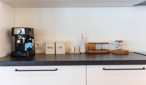Fully equipped kitchen in Croatian luxury rental villa Crystal Palace Dubrovnik for romatnic vacation.