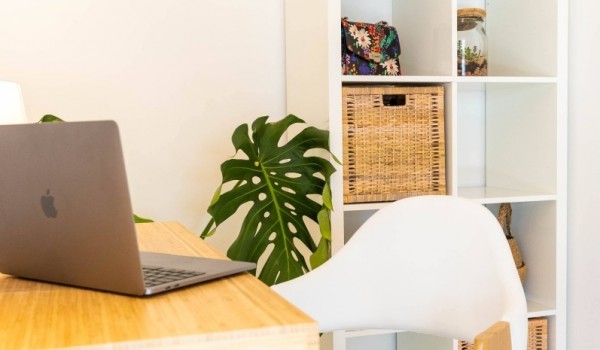 Modern working space in luxury Croatian villa Crystal Palace in Dubrovnik with private pool and parking.