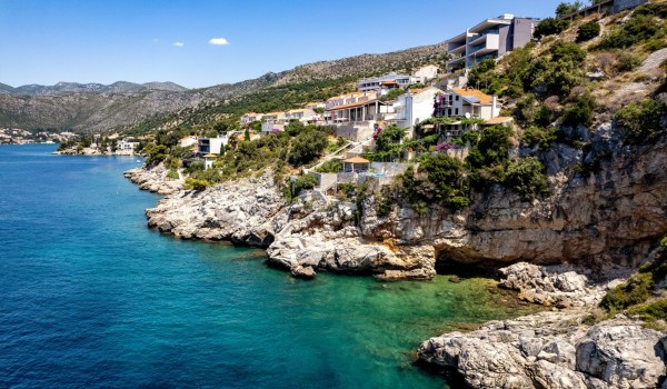 Mediterranean area near luxury villa Crystal Palace in Dubrovnik with pool and parking for family vacation.