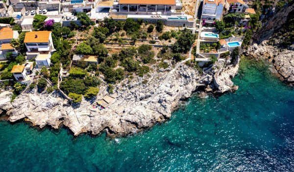 Mediterranean area near luxury rental villa Crystal Palace in Dubrovnik by the sea with pool.