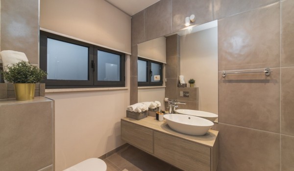 En suite bathroom  in a Croatia luxury villa Trogir 3 with private parking and sea view