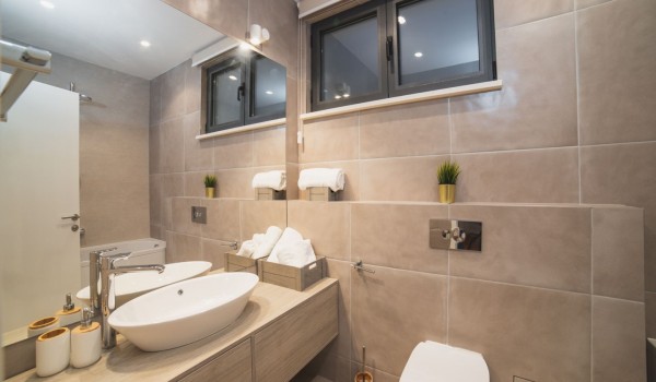 En suite bathroom  in a Croatia luxury villa Trogir 3 with private parking and sea view