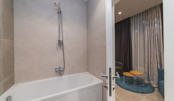 En suite bathroom  with bathtub in a Croatia luxury villa Trogir 3 with private parking and sea view