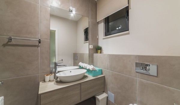 En suite bathroom  in a Croatia luxury villa Trogir 3 with private parking and sea view