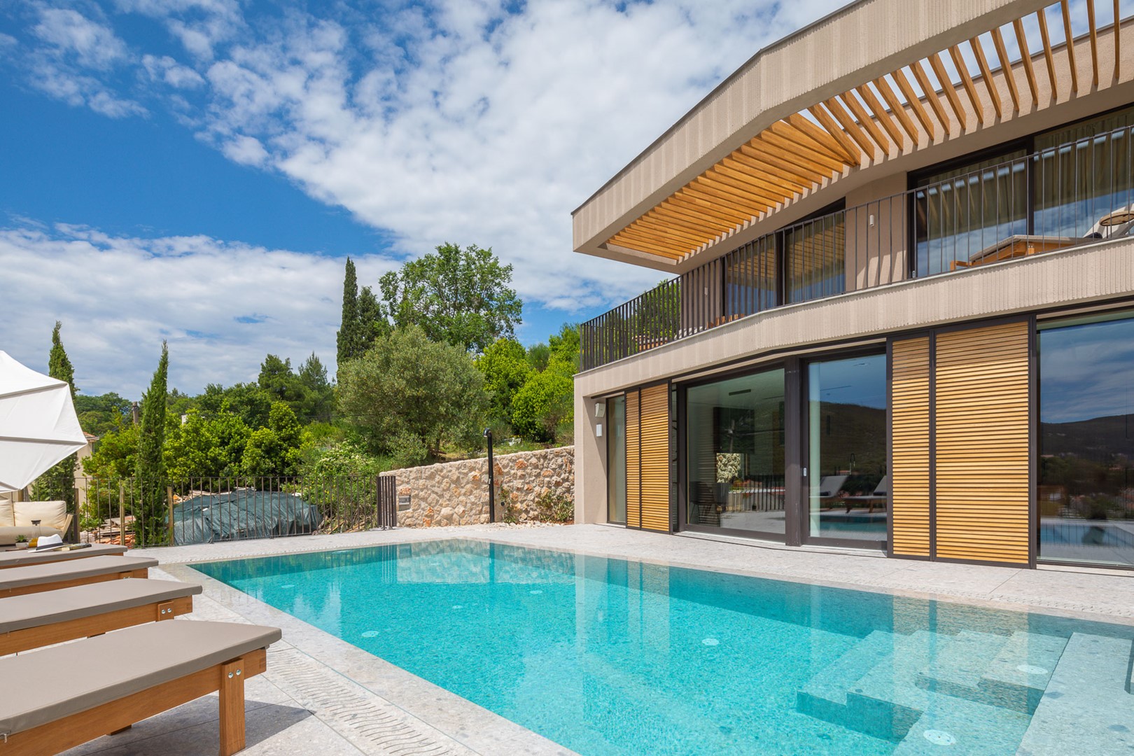 Croatia luxury Villa Dubrovnik Vimbula with pool, sauna, jacuzzi and gym