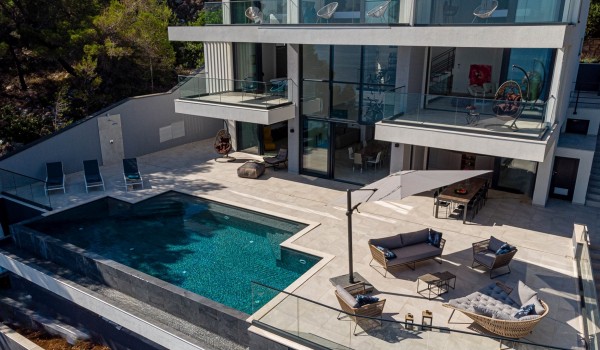 Seafront luxury holiday villa Miracul with a private pool, gym and concierge service on the island of Korcula