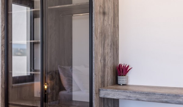 Wardrobe space of Croatia pool villa Seven Seas in Razanj for vacation and rent with friends and family