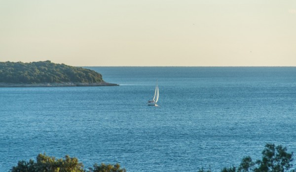Sea view from a Croatia luxury family villa for vacation and rent in Istria