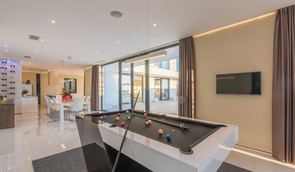 Pool table in the Croatia luxury family villa with private pool and jacuzzi in Istria