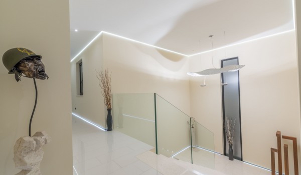 Internal staircase in a Croatia luxury seafront villa Eden Land with concierge service and gym in Istria