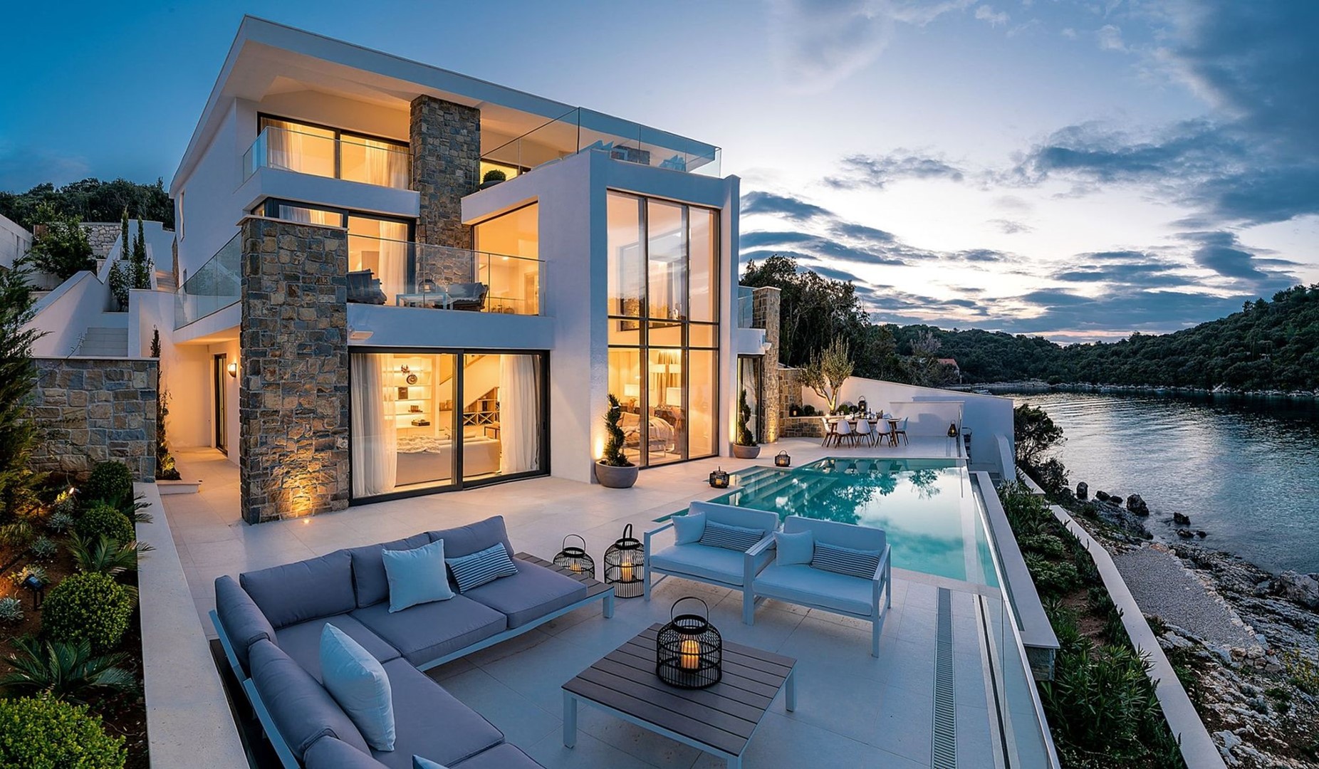 KORČULA LUKSUZNE VILLE - Luksuzna Villa Korcula Prestige s bazenom i teretanom uz more u mjestu Korčula
