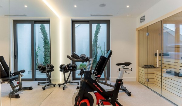 Private gym and sauna in the luxury villa Korcula Prestige on the island of Korcula