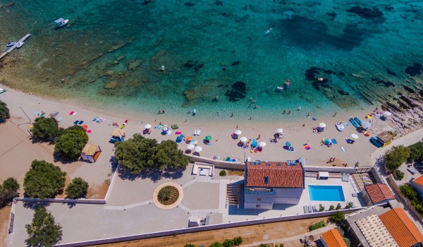 Luxury villa Korcula the Beach with pool at the beach