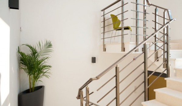 Internal stairs in the Croatia luxury villa Trogir 2 with pool and sauna by the sea