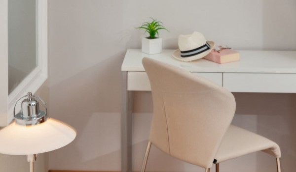 Seating area in a bedroom of a Croatia luxury family villa for vacation and rent in Trogir