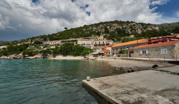 Little beach near the luxury family villa Grandiosa with private poool and concierge service