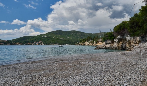 Little beach near the luxury family villa Grandiosa with private poool and concierge service