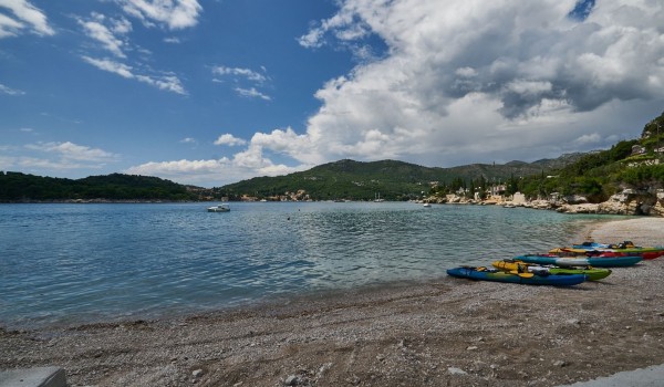 Little beach near the luxury family villa Grandiosa with private poool and concierge service