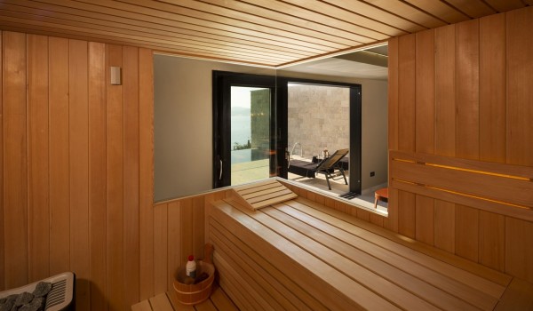 The Finnish sauna of Croatia luxury holiday villa Elena perfect for relaxing with friends and family