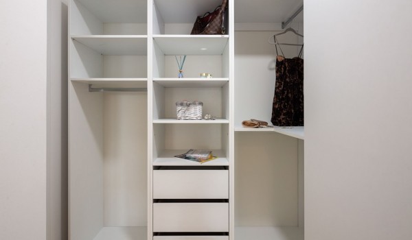 Large wardrobe in bedroom of beachfront luxury villa Makarska for vacation and rent