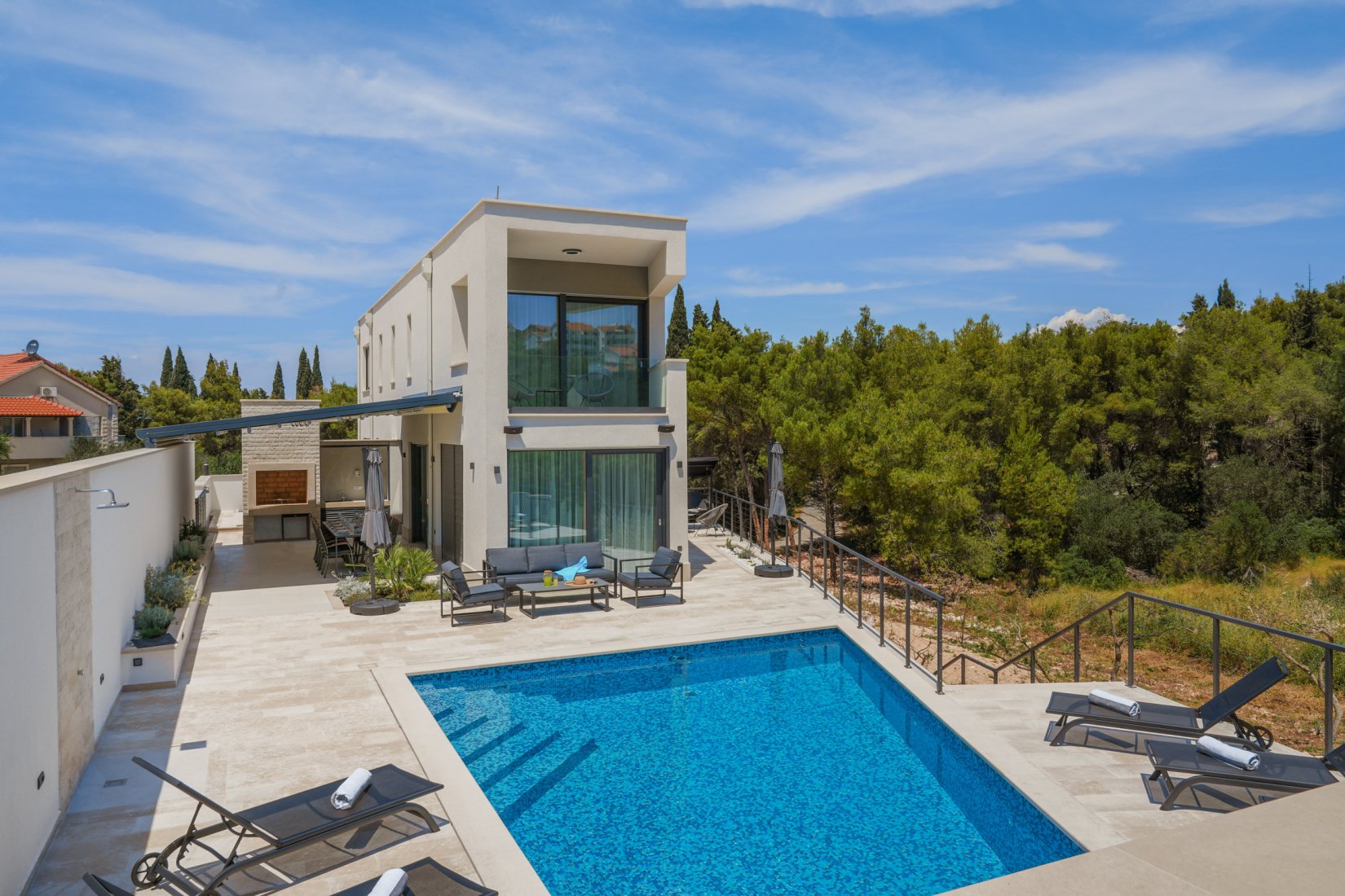 BRAC LUXURY VILLAS - Luxury Villa Supetar Aquamarin with pool on island of Brac in town of Supetar