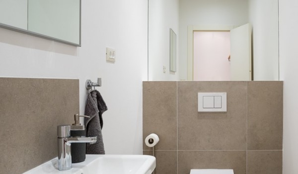 Shared toilet in a luxury beachfront villa for vacation and rent in Ciovo