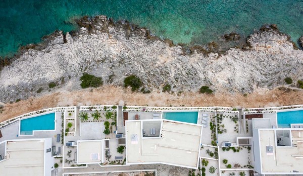 View of the property of the Croatian luxury villa by the sea Supreme Rogoznica 2 in Rogoznica with total privacy