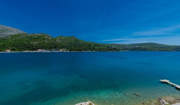 Sea view from the luxury pool villa Zaira Dubrovnik for vacation and rent with friends and family