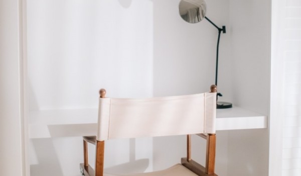 Modern work corner in a luxury villa for rent and holiday with pool and jacuzzi on the island of Pag for 7 people