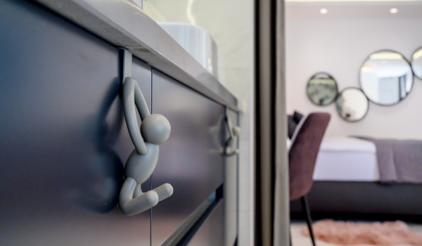 Decoration in the en suite bathroom inside Croatian luxury holiday villa