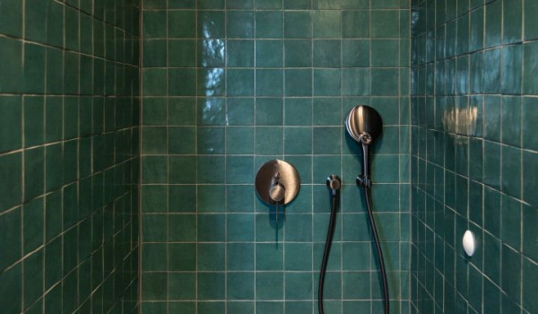 Walk-in shower inside one of the en suite bathrooms inside the Croatian luxury villa for vacation and rental