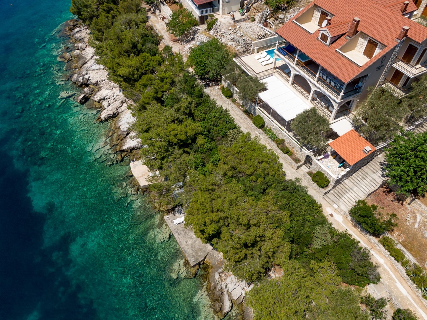 KORČULA LUKSUZNE VILLE - Luksuzna Villa Korčula Magnificent s grijanim bazenom uz more