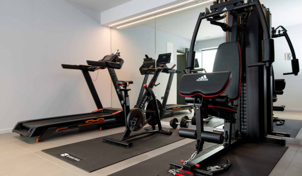 Gym for active vacation in luxury villa for vacation in small place Brovinje near Labin in Istria