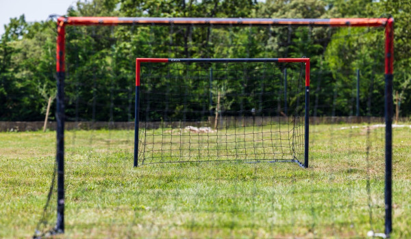 Football field on the property of an Istrian luxury villa with complete privacy in Istria