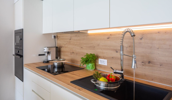 Fully equipped kitchen inside the magnificent luxury villa for rent L'Amour