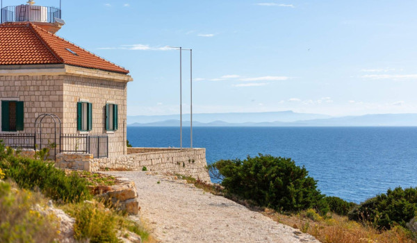 Mediterranean area of Vis Croatia luxury holiday villa Lighthouse Ligero for total privacy.