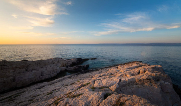 Seaside area near luxury private villa Lighthouse Ligero on Vis for vacation and rent.