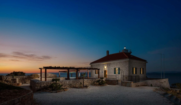 The picture of Vis Croatia luxury private villa by the sea with jacuzzi.